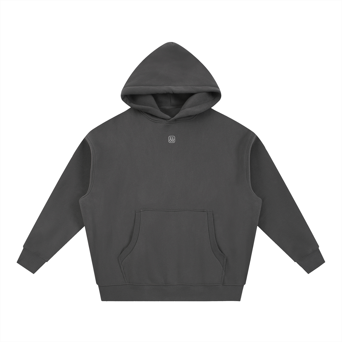 Crest Fleece Hoodie (Grey)