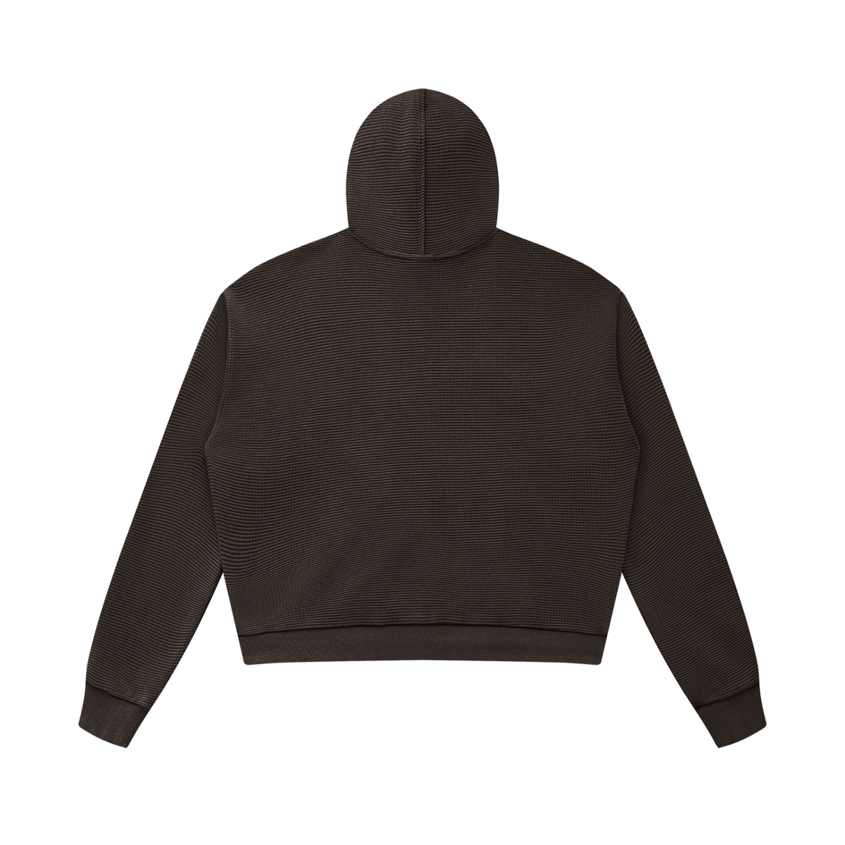 مجتمع Waffle Zip Hoodie (Espresso)