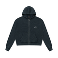 مجتمع Waffle Zip Hoodie (Navy)