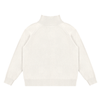 Mock-Zip Pullover Sweater (Off-White)