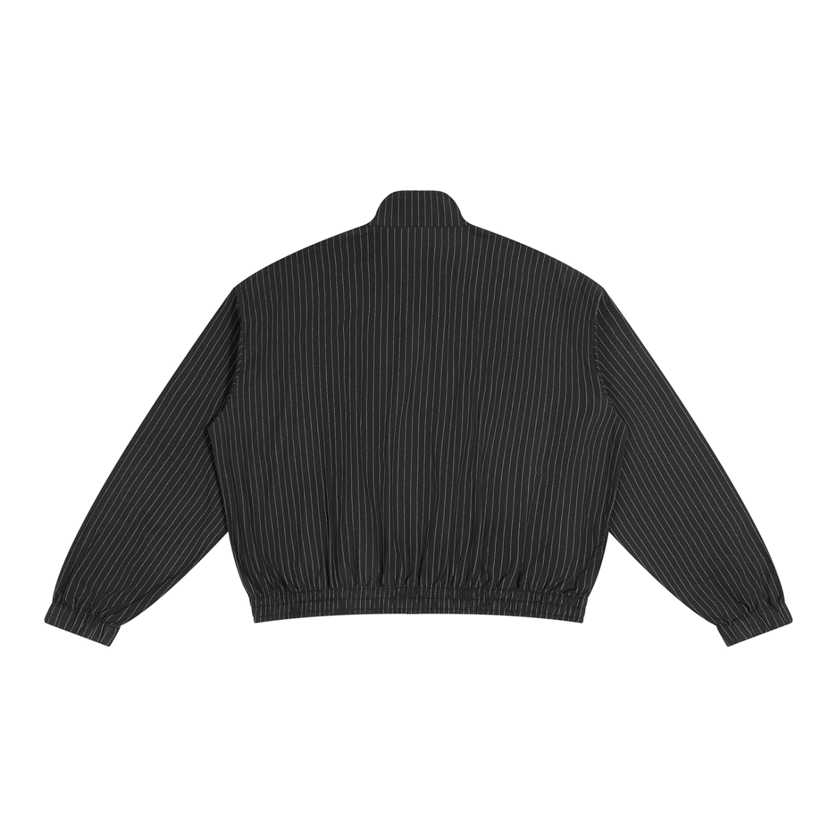 Pleated Pinstripe Track Jacket