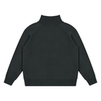 Mock-Zip Pullover Sweater (Dark Grey)