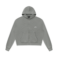 مجتمع Waffle Zip Hoodie (White Ash)