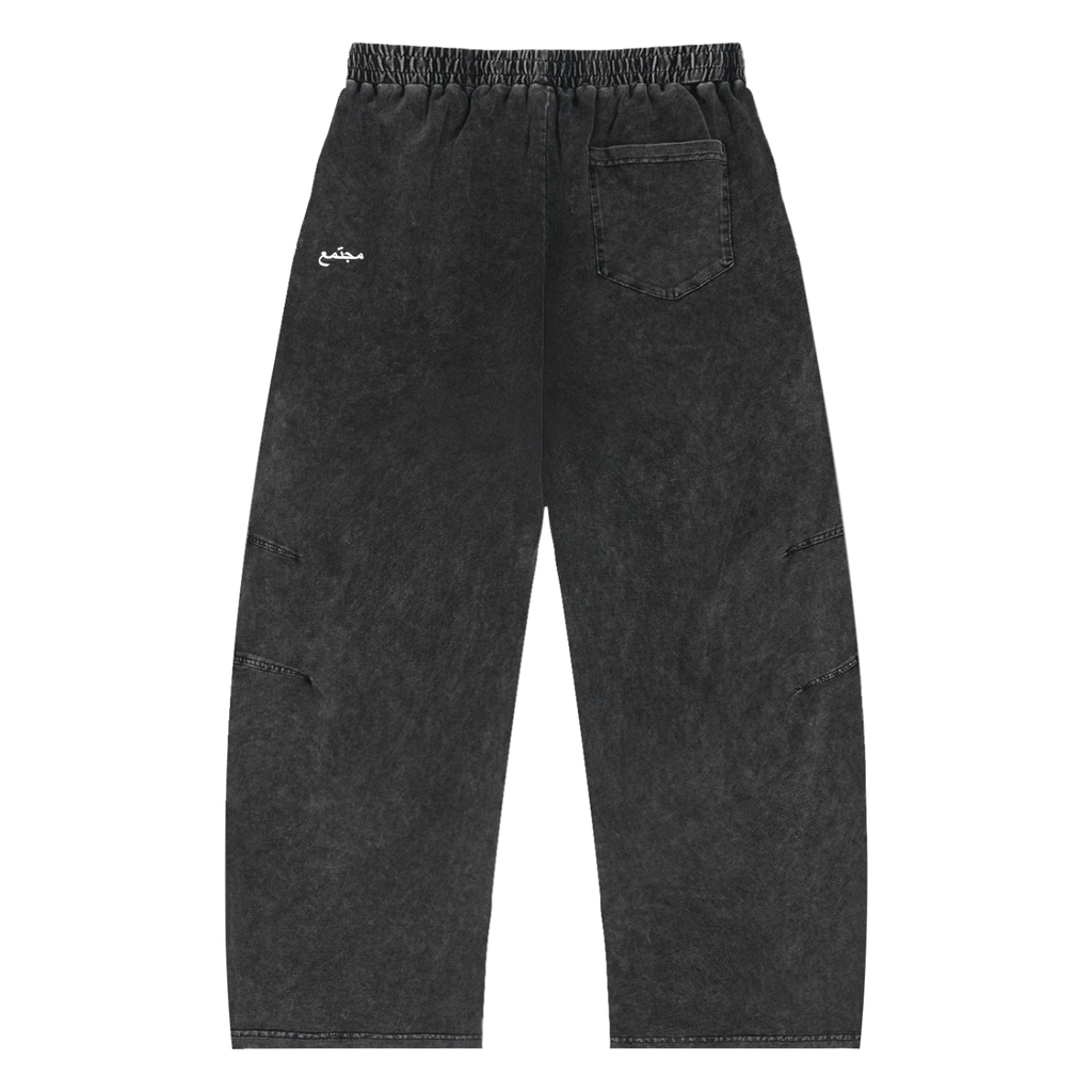 Light Cotton Barrel Leg Trousers
