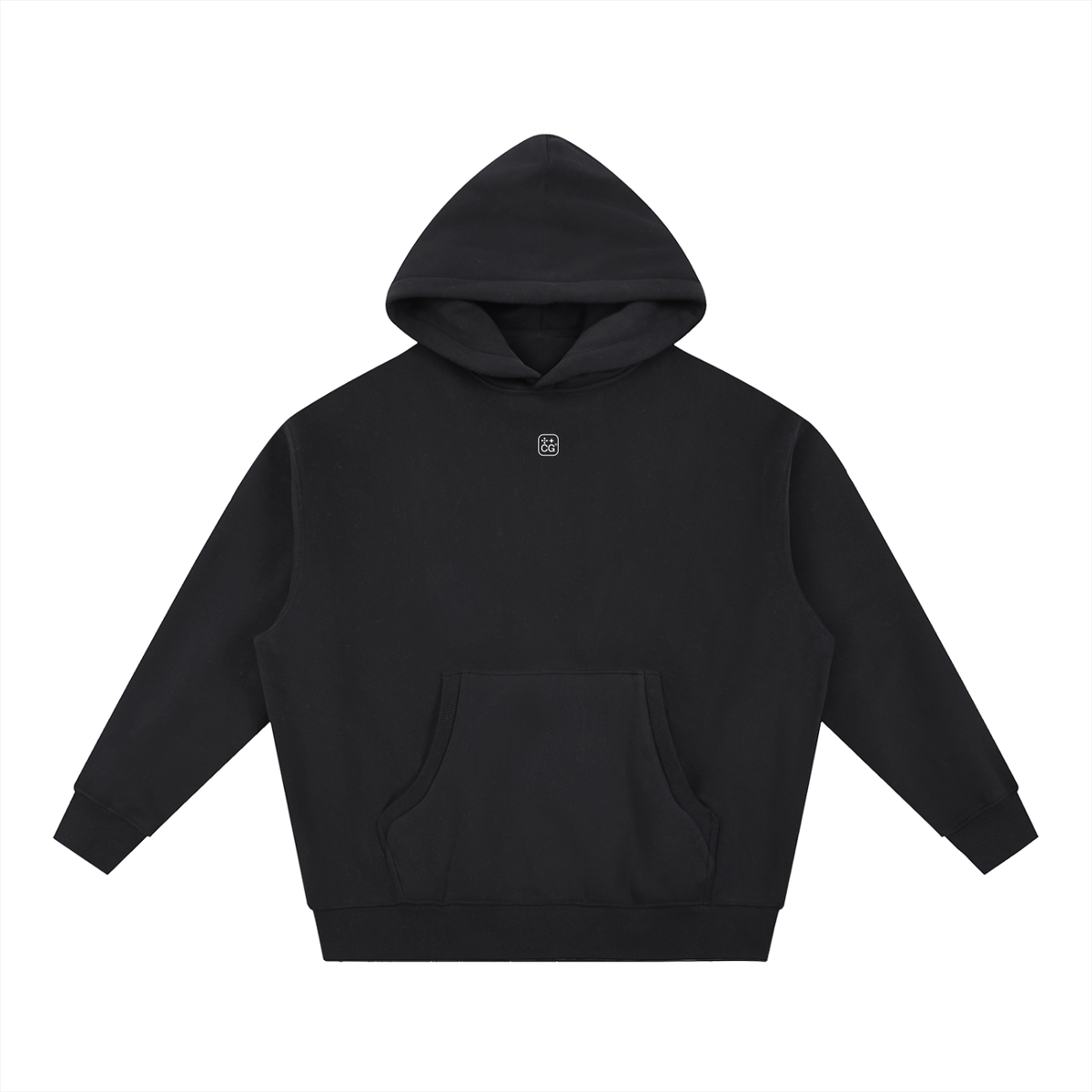 Crest Fleece Hoodie (Black)