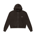 مجتمع Waffle Zip Hoodie (Espresso)