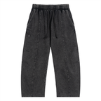 Light Cotton Barrel Leg Trousers