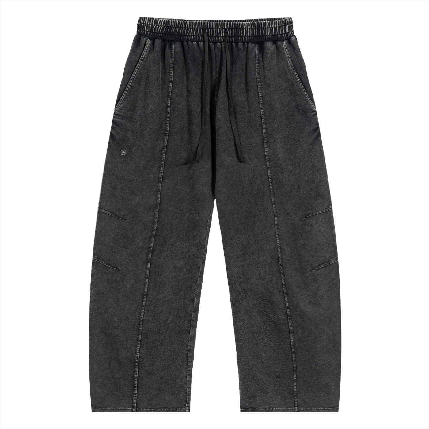 Light Cotton Barrel Leg Trousers