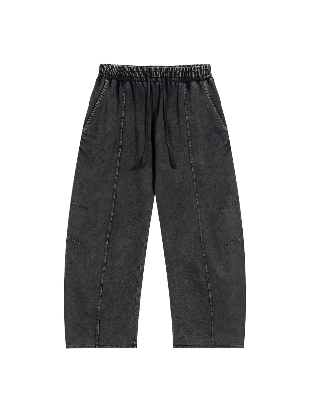 Light Cotton Barrel Leg Trousers