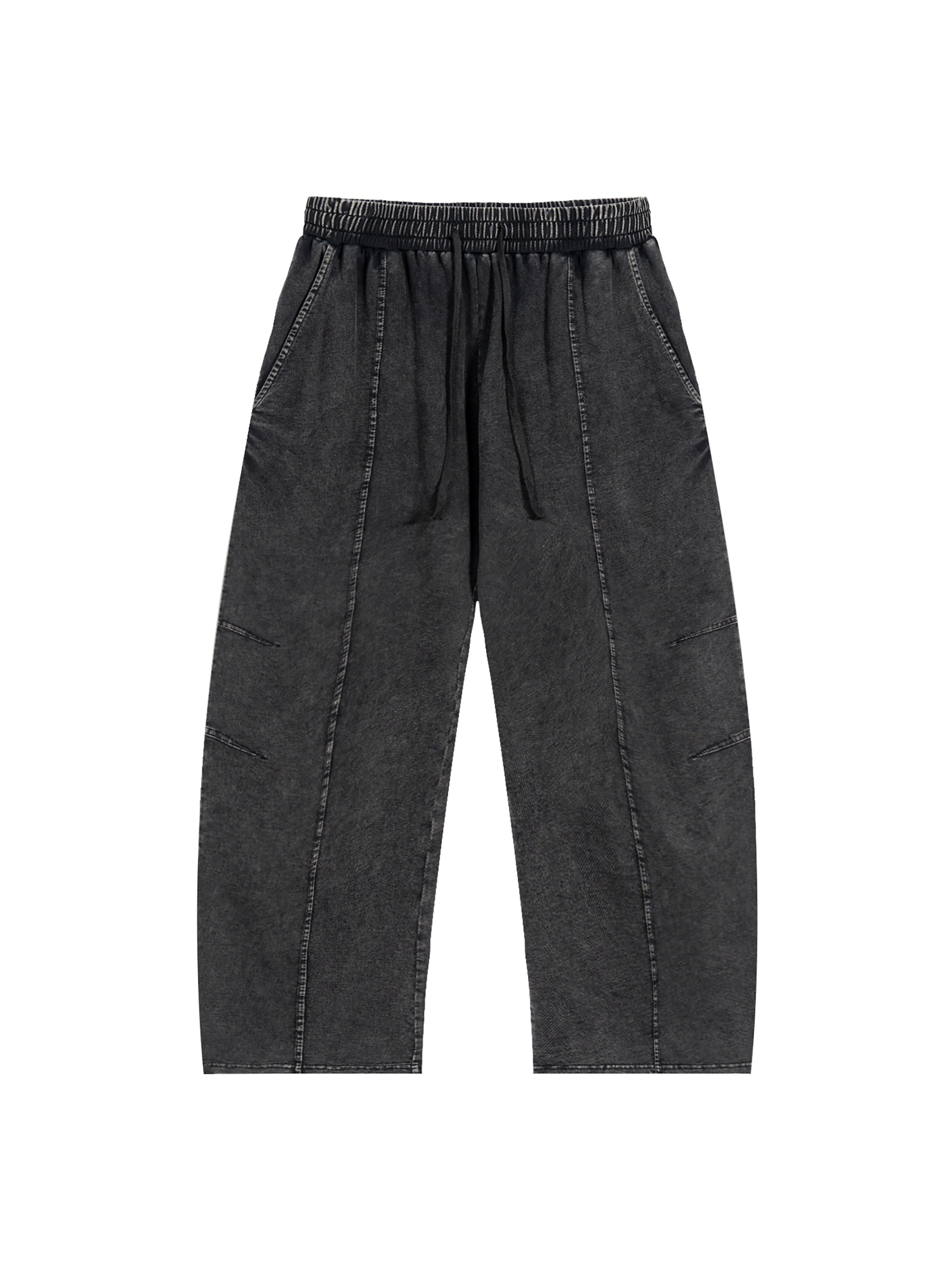 Light Cotton Barrel Leg Trousers