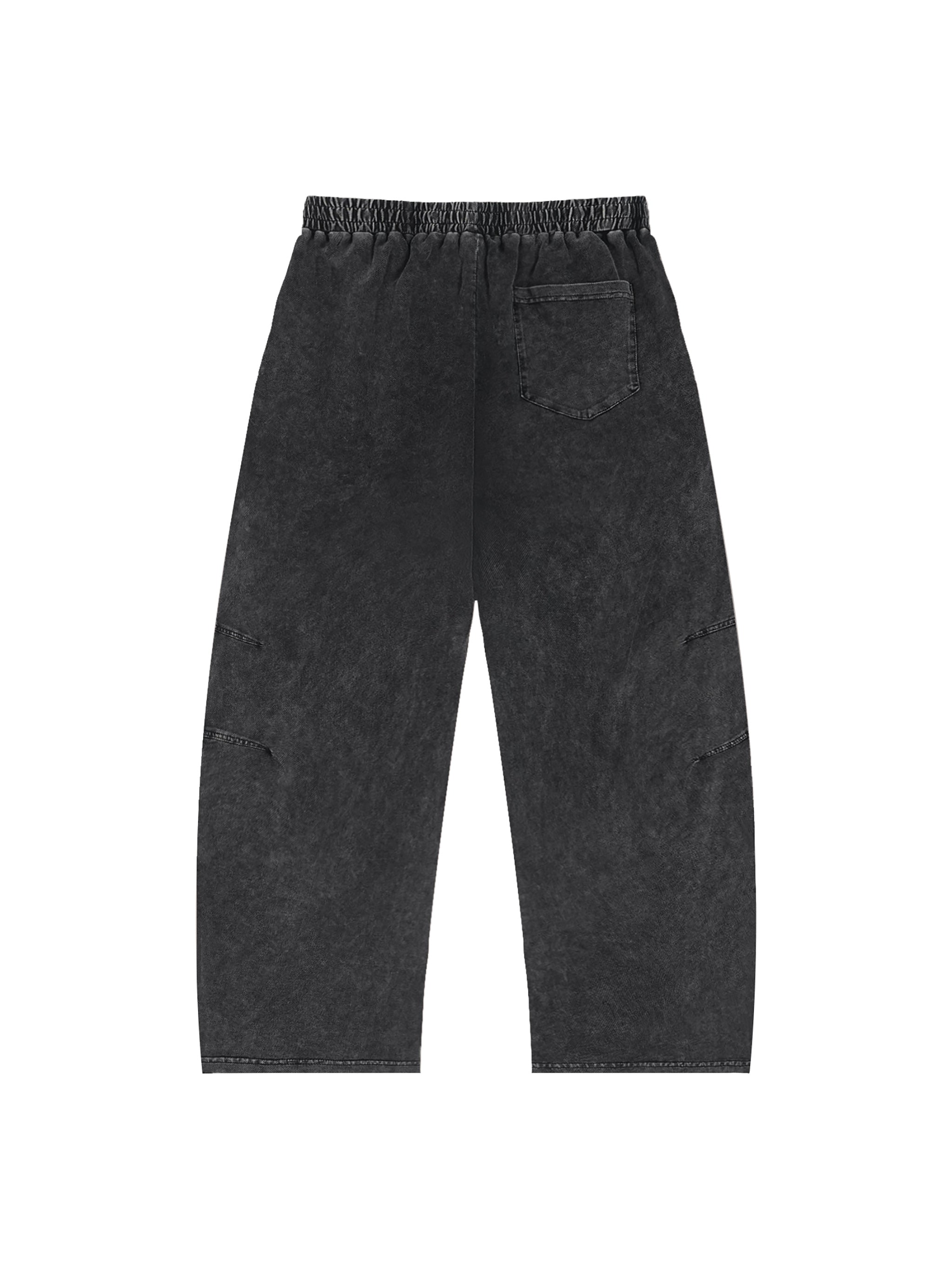 Light Cotton Barrel Leg Trousers